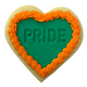 Sweet Mickie Pride Cookies with royal icing frills in rainbow colours