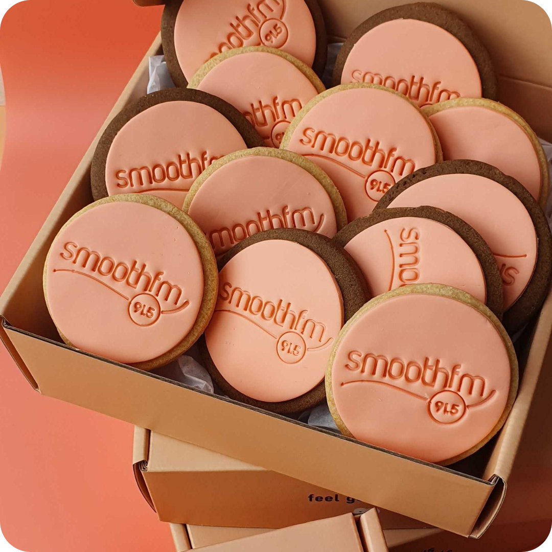 Custom Logo Cookies | Upload Your Own Design | Personalised Cookies Australia