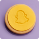 Round custom logo cookie with personalised fondant design