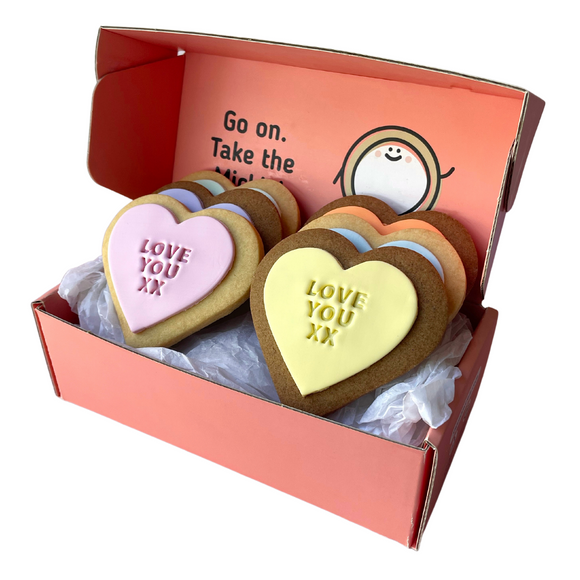 Sweet Mickie Love You xx Cookies - 6 pack