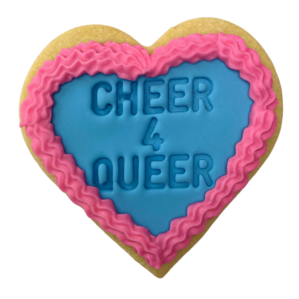 Sweet Mickie Pride cookies with rainbow icing - Cheer 4 Queer