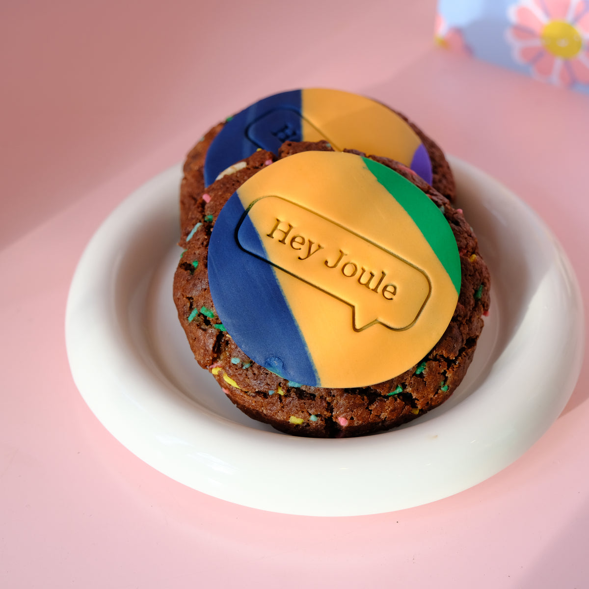 Personalised New York Chunky Cookies | Custom Message Icing Cookies