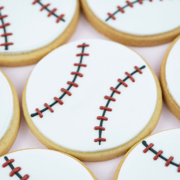 Sports themed baseball cookies Australia