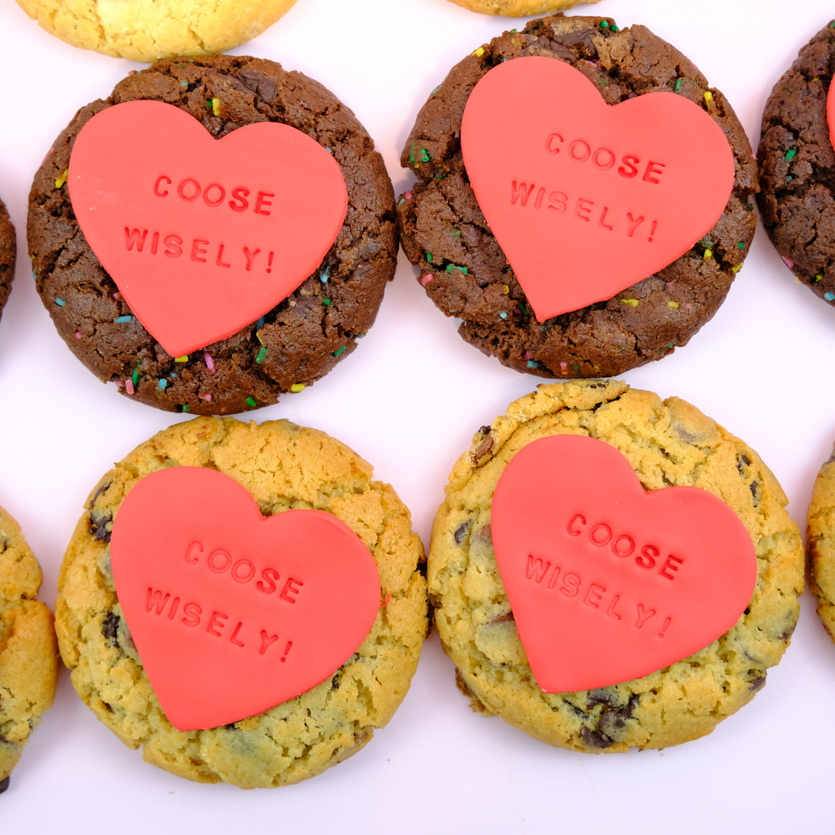 Personalised New York Chunky Cookies | Custom Message Icing Cookies