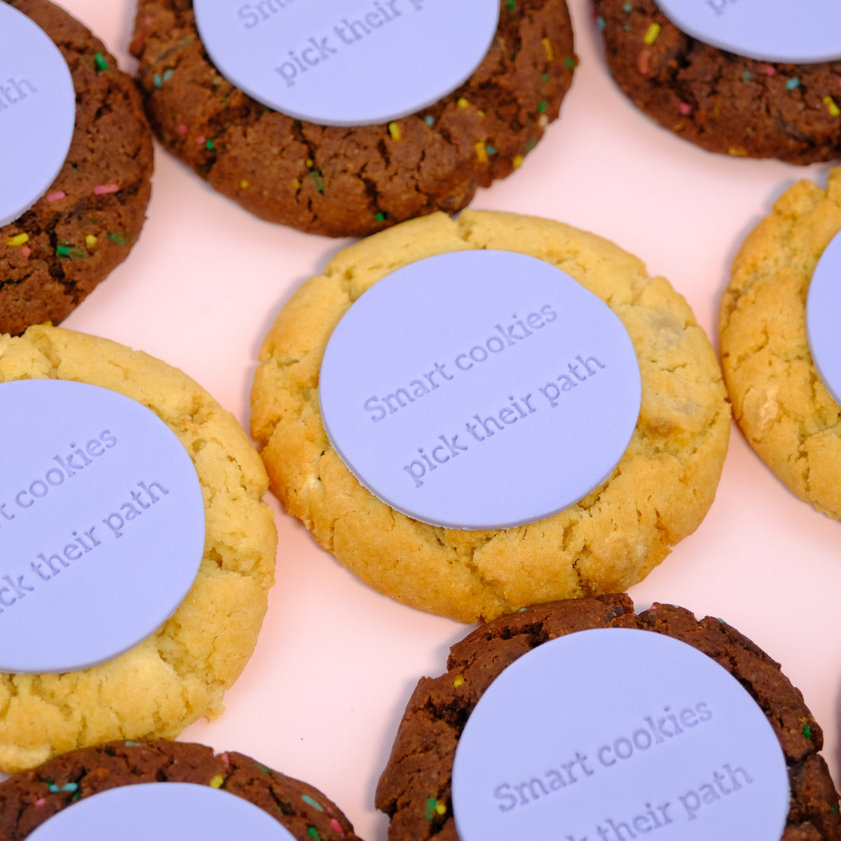 Personalised New York Chunky Cookies | Custom Message Icing Cookies