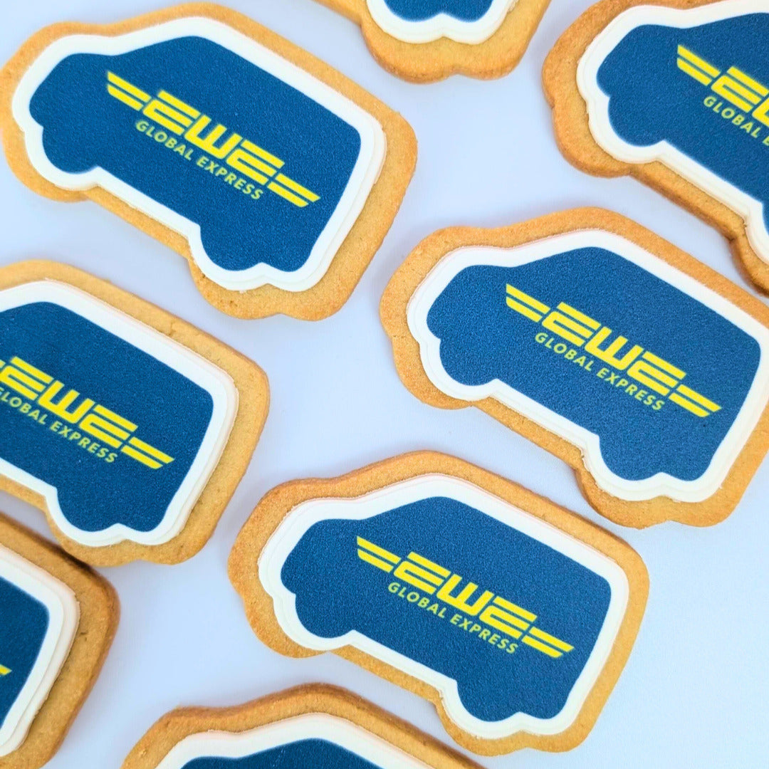 Custom Shape Edible Image Cookies | Logo & Photo Cookies for Events & Corporate Gifting