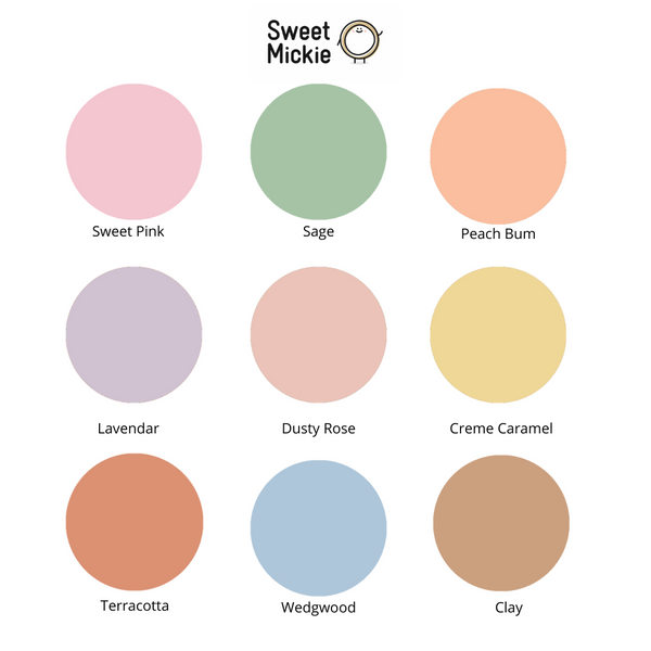 Sweet Mickie icing colour chart