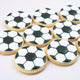 Soccer ball cookies for birthday parties