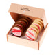 Naughty christmas cookies in red and white marble perfect for a cheeky gift available for naitonal delivery