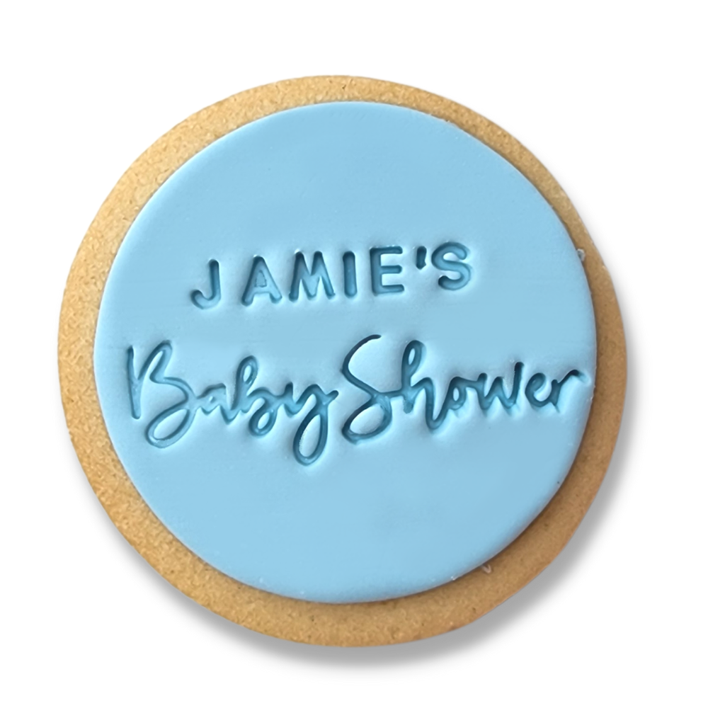 personalised baby shower cookie 