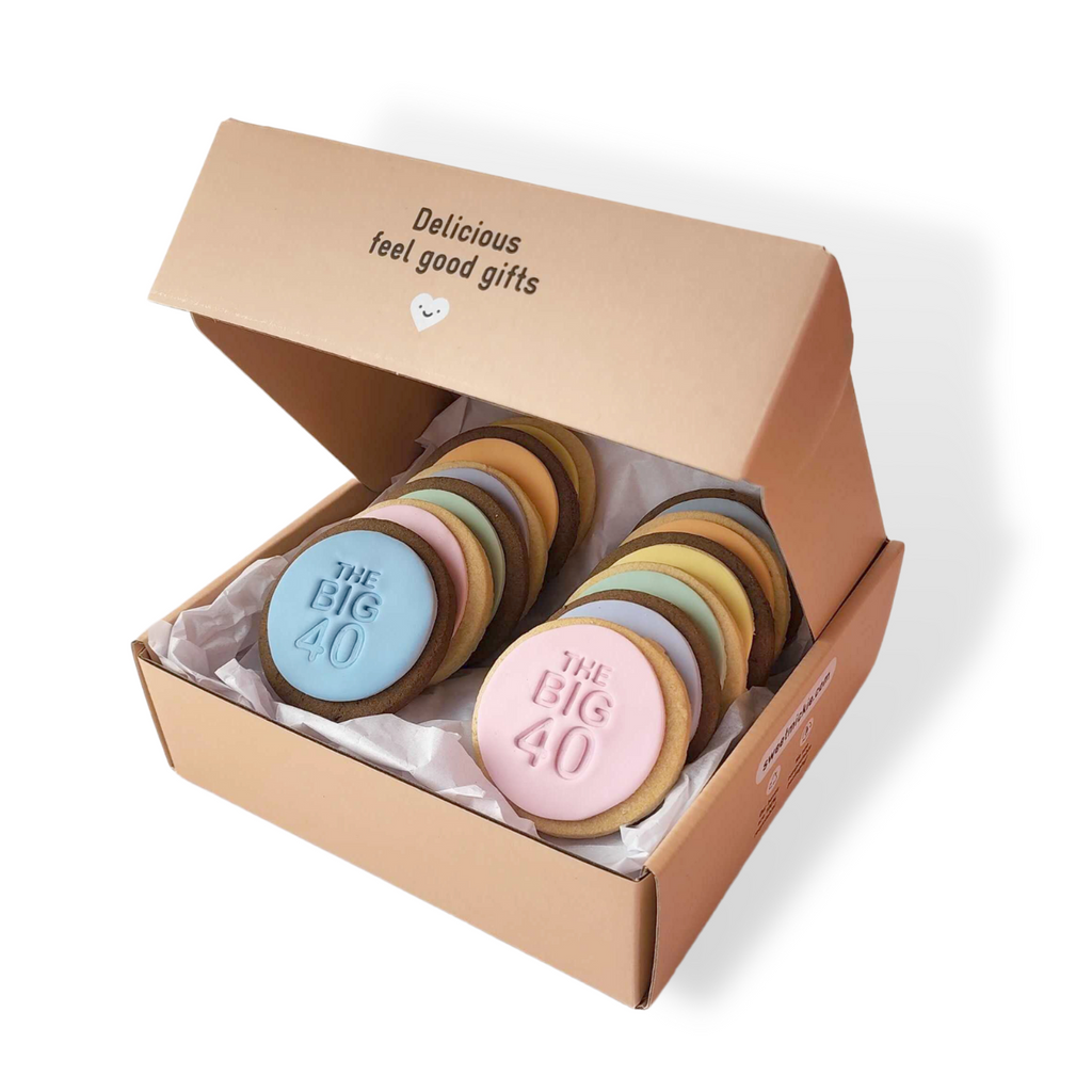 Sweet Mickie The Big Age Birthday cookies gift delivery - 12 pack