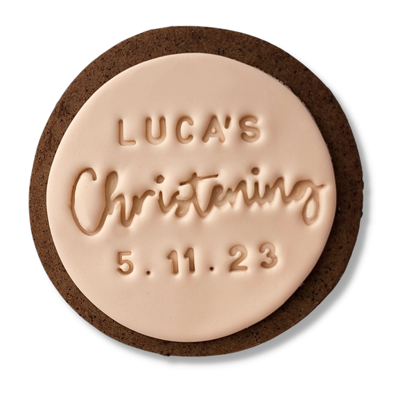 Sweet Mickie personalised christening cookies
