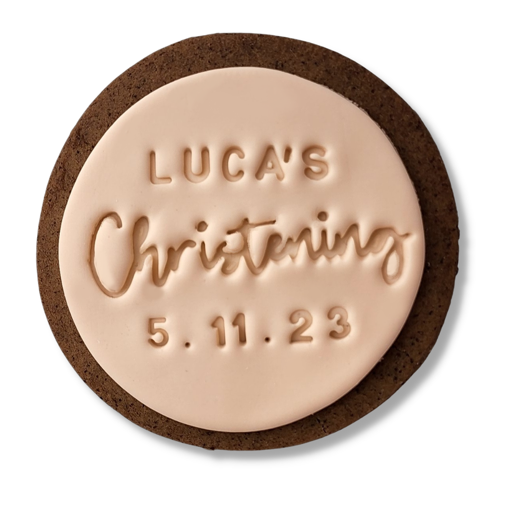 Sweet Mickie personalised christening cookies