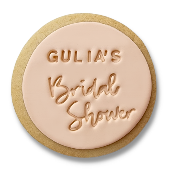 personalised bridal shower cookies