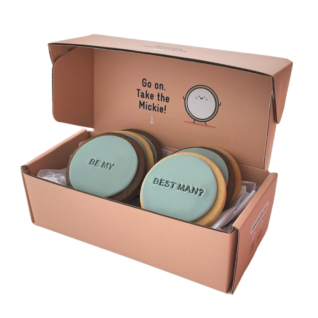 be my best man proposal cookie gift box gift - 6 pack
