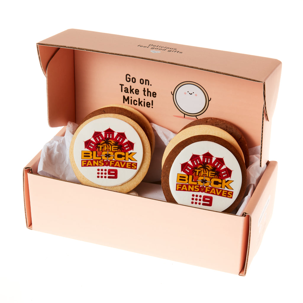 corporate logo cookies in sweet mickie packaging 