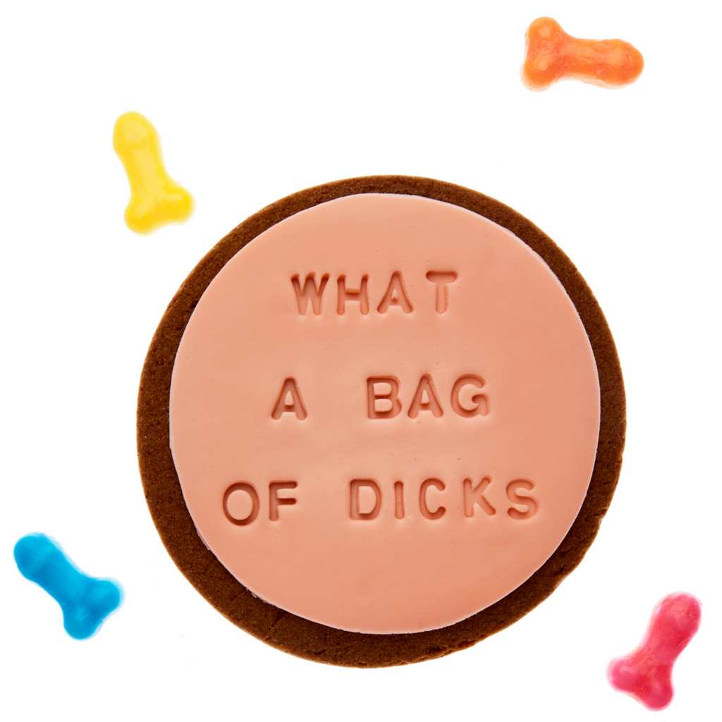 What a Bag of Dicks cookie gift delivery  quote cookie
