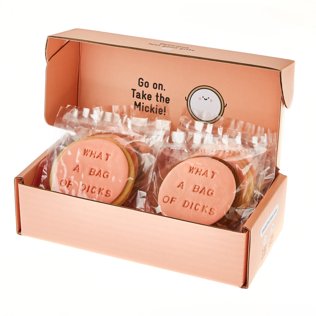 What a Bag of Dicks cookie gift delivery quote cookie packaged