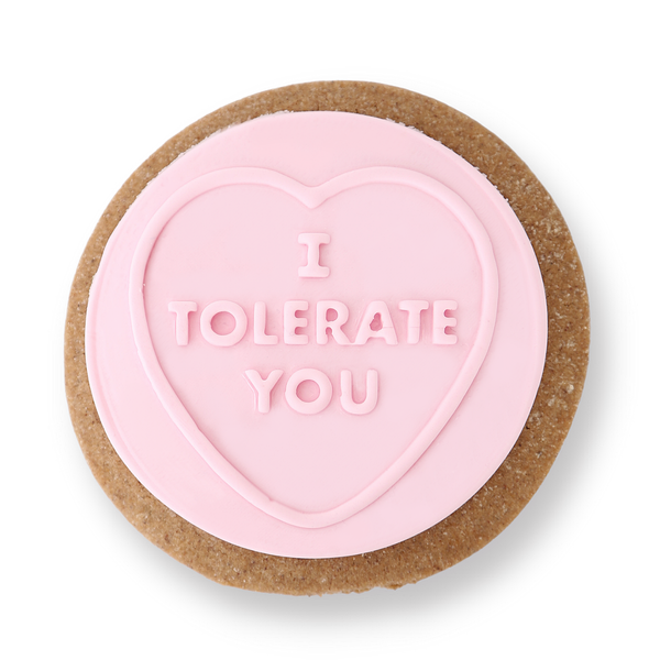 Sweet Mickie Valentines ginger cookie - I tolerate you