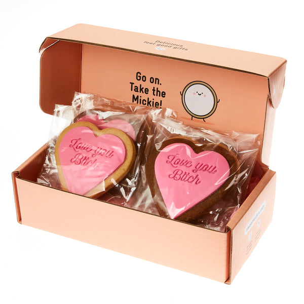 love you bitch cookie gift delivery white icing