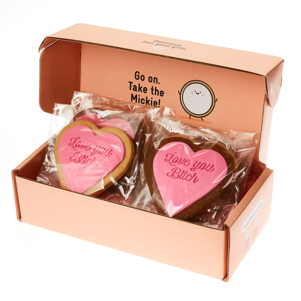 love you bitch cookie gift delivery white icing