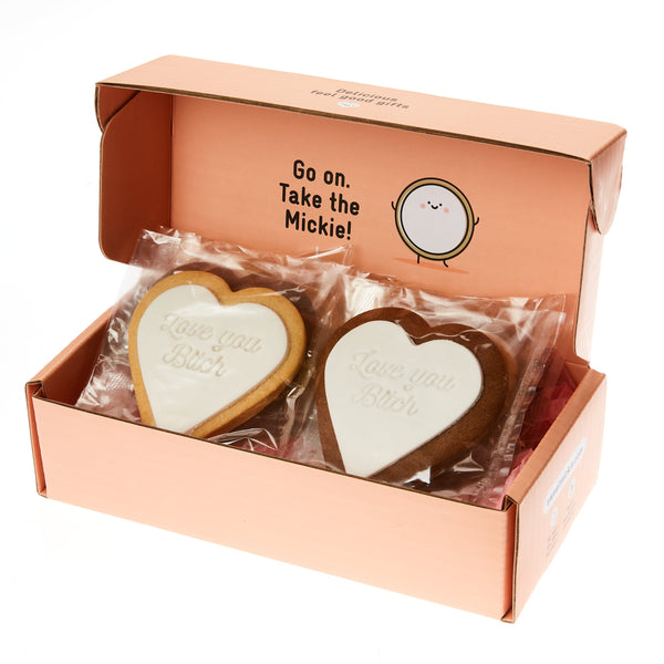 love you bitch cookie gift delivery white icing