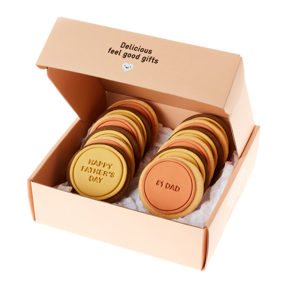 Sweet Mickie Father's Day cookie gift delivery with mixed quotes - 12 pack