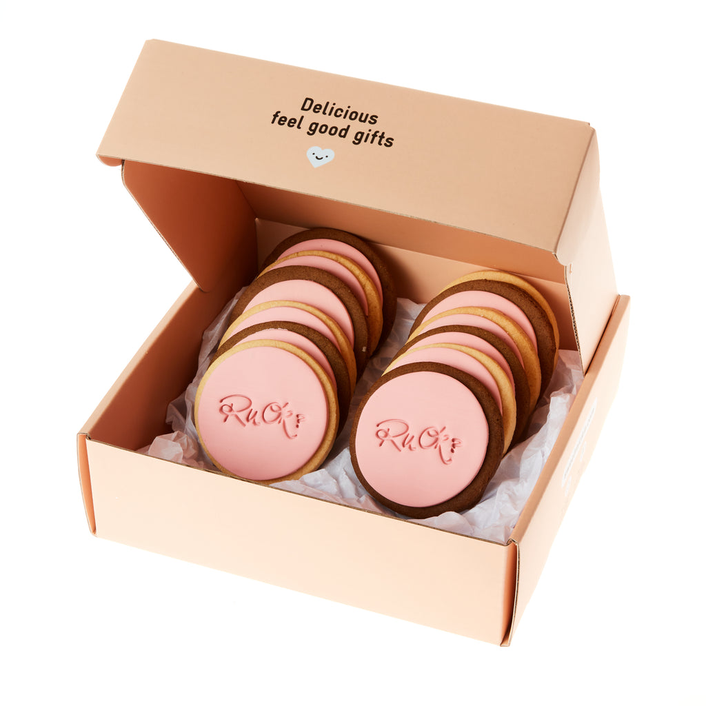 Sweet Mickie R U OK? Art Edition cookies for gift delivery - 12 pack
