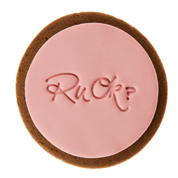 Sweet Mickie R U OK? Art Edition gingerbread cookie for gift delivery